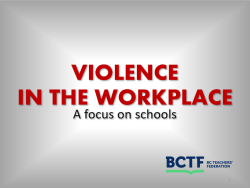 Violence in the Workplace